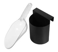 ASAKKURA Juego de Pala Multifunción de Plástico Abs para Cocina, Cuchara para Hielo y Granos con Organizador Colgante, Utensilio Práctico para Bar y Hogar, Almacenamiento y Reutilizable
