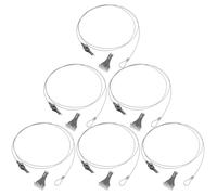ASAKKURA Kit de 6 Juegos de Alambres de Suspensión Ajustables para Colgar Cuadros, Ganchos de Acero Laminado en Frío, Fácil Instalación para Hogar y Hoteles