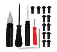 ASAKKURA Kit de Reparación de Neumáticos para Motocicletas, Herramienta Portátil de Abs, Caucho y Acero Inoxidable, Kit Rápido para Reparación de Ruedas, Compatible Motos y Vehículos