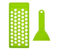 ASAKKURA Kit para Elaborar Bálsamo Labial 5 Bandeja de Llenado de 50 Agujeros, Molde de Pp Verde para Relleno de Brillo y Lápiz Labial, Herramienta Manual para Cosméticos DIY