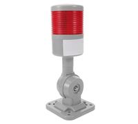 ASAKKURA Lámpara de Torre de Luz LED de Señalización Industrial 24v 1 Capa sin Zumbador Luz Intermitente para Maquinaria y Equipos Base Plegable de Advertencia Duradera y Visible