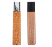 ASAKKURA Mango de Madera de Palisandro para Cuchillos de Cocina, Tamaño Pequeño, 2 Piezas Juego de Mangos Rectos para Repuesto, Accesorio para Reparación y Uso Doméstico en Corte y
