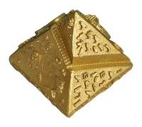 ASAKKURA Modelo de Pirámide Egipcia de Resina Grande, Figura Piramidal Decorativa Retro para Escritorio y Hogar, Adorno Coleccionable Estilo Antiguo Adecuado para Decoración Vintage