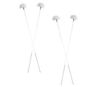 ASAKKURA Palitos para Limpiar Cerumen 4 Piezas, Herramienta Profesional para Eliminar Cera de Oídos, Plumilla de Color Claro, Multiusos para Cuidado Auditivo en Casa, Color Color Aleatorio