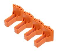 ASAKKURA Patas de Goma Antideslizantes para Escaleras Plegables, 4 Unidades, Protectores de Suelo en Forma de Abanico, Compatibles Escaleras Extensibles para Uso en Interiores y