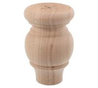 ASAKKURA Patas de Sofá de Madera Maciza Tallada, 8x12 Cm, Pata Redonda y Cilíndrica para Muebles, Repuesto para Mesa de Centro, Armario y Sofá, Soporte Estable y Duradero