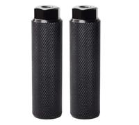 ASAKKURA Pedales para Bicicleta de Montaña Negros, Par de Palancas de Pie Eje Trasero, Diseño Largo Orificios Grandes, Accesorio Resistente para Ciclismo Outdoor