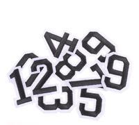 ASAKKURA Pegatinas Adhesivas Números del 0 al 9 para Camisetas de Fútbol, 20 Unidades en Negro, Ideales para Personalizar Ropa, Bolsos y Manualidades, Aptas para Decoración y Reparación