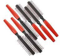 ASAKKURA Peines de Rodillo Antiencrespamiento para Peinado Profesional, 6 Unidades Portátiles de Plástico Ligero, Masajeadores del Cuero Cabelludo para Cabello Seco y Húmedo en Peluquería