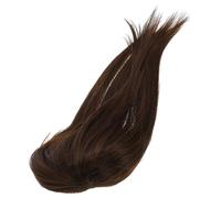 ASAKKURA Postizo Coronilla Mujer Flequillo Grueso y Red de Fibra Resistente a Alta Temperatura, Cómodo y Natural para Ocultar Imperfecciones en Frente