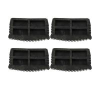 ASAKKURA Protector Antideslizante para Pies de Escalera 4 Piezas de Caucho Ecológico Negro, Amortiguador y Resistente Corrosión, Cubiertas para Patas de Escalera Plegables