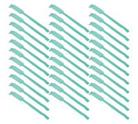 ASAKKURA Pulseras Desechables de Identificación para Pacientes 100 Unidades, Impermeables de Pvc Suave, Tamaño Adulto Verde, Grabables para Uso Médico, Eventos y Control de Acceso