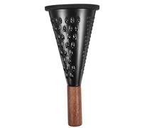 ASAKKURA Rallador Multifunción de Verduras y Queso de Acero Inoxidable 21,5 Cm Diseño Cónico y Mango Ergonómico de Madera para Cocina Doméstica