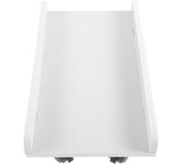 ASAKKURA Soporte de Suelo para Torre de Ordenador Ruedas y Freno, Carrito Móvil de Madera y Plástico de Color Claro, Base Ajustable para PC de Escritorio, Ahorro de Espacio en Oficina