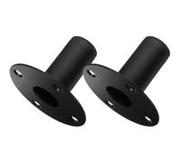 ASAKKURA Soporte para Altavoces de Aleación de Aluminio 107x80mm, Base Metálica Resistente para Altavoces de Estantería, Pack 2 Unidades, Adecuado para Cine en Casa y Barra Deportiva