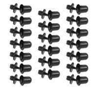 ASAKKURA Soportes para Paneles de Altavoces Fácil Instalación y Diseño Estético de Plástico Negro Paquete de 20 Clips para Rejillas Acústicas para Proyectos
