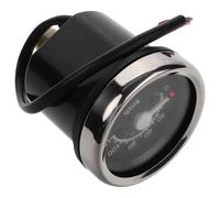 ASAKKURA Tacómetro Mecánico para Motocicleta, Velocímetro de Doble Escala Km/h y Mph, Indicador de Velocidad y Revoluciones Carcasa de Plástico y Hierro, Pieza de Reemplazo para