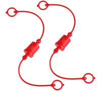 ASAKKURA Tapones Antipolvo Hidráulicos 3/8 Pulg Rosca Npt, Juego 2 Piezas para Acoplamiento Rápido, Cubiertas Protectoras para Conexiones Hidráulicas Industriales