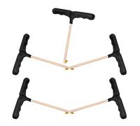 ASAKKURA Tensor de Cordones en Forma de T para Patines de Hockey, Juego de 5 Piezas de Hierro y Plástico, Herramienta Profesional para Apretar Cordones, Accesorio Deportivo Resistente