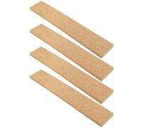 ASAKKURA Tiras de Corcho Adhesivas sin Marco 4 Piezas Color Madera para Tablero de Notas y Anuncios en Pared, Panel Corcho Pared para Oficina y Hogar, Azulejos para Fotos y Mensajes