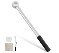 ASAKKURA Varilla para Abrir Ventanas con Gancho en Forma Barra Extensible de 04 M en Color Gris Herramienta Resistente para Persianas Enrollables Asistente para Apertura de