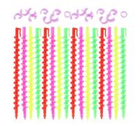 ASAKKURA Varillas para Rizar el Cabello en Espiral 52 Piezas, Juego de Varillas de Plástico para Permanente Fría, 26 Pequeñas de 15 Cm 26 Grandes de 17.5 Cm, Herramientas Profesionales