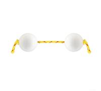 Asalato - Huevos de arena africanos agitadores de ritmo con punta de dedo instrumento de percusión para niños pequeños, color blanco, 5 cm (blanco)