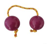 Asalato - Huevos de arena africanos, instrumento de percusión rítmico para niños pequeños, color blanco, 5 cm (morado)