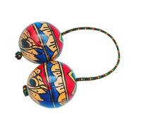 Asalato Instrument with Adjustable Cord - Wooden Drum | Asaratua Rhythm Double Ball Shaker for Adults, Beginners, Music Lovers, Home, Classroom, Stage Performance, Travel, Party