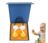 Asalato Rhythm Shakers - 2 bolas de de madera, instrumento musical tradicional africano de percusión | Instrumento de percusión manual expresivo con flexibilidad mejorada para sesiones de