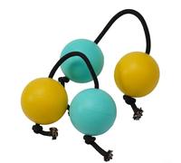 Asalato Sand Eggs - 1 par de agitadores de percusión africanos tradicionales para práctica de percusión manual y ejercicios de desarrollo del ritmo (blanco)