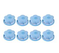 Asalin ao 4/6/8 piezas Lavadora reutilizable malla flotante filtro de depilación malla filtro de malla bolsa de malla para lavadora atrapa el pelo para lavadora (8 unidades --E)