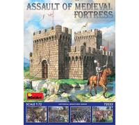 Asalto De La Fortaleza Medieval Serie Histórica 1:72 Kit De Modelo De Plástico