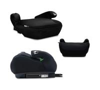 Asalvo Alzador Coche Niño ALZAFIX I-Size. Elevador Coche Niño 6-12 Años (22-36 kg) 125-150 cm. Silla Coche Bebe Grupo 3. Alzador Coche Niño Fácil Instalación con Cinturón. Cadeira Auto Negra.