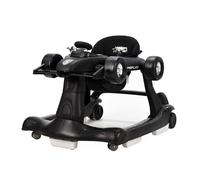 Asalvo Andador F1, 3 en 1, Correpasillos, Primeros Pasos, Bandeja con Juegos, Luces y Música, 3 Alturas, Base antivuelco, Velocidad Regulable, F1 Negro