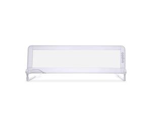 Asalvo Barrera de Cama 150 cm 2 en 1 abatible + Apta para Cama Nido, Blanca | Barandilla anticaídas de 58 cm de alto, de 18 meses a 5 años, cama hasta 105cm, ensayada según BS 7972