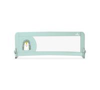 Asalvo Barrera de Cama 2 en 1 de 150 cm para Niño - Abatible con Correas Ajustables + Apta para Cama Nido + Instalación Fácil y Lavado Sencillo - Protección Segura y Estable (Erizo Verde)