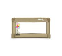 Asalvo Barrera de Cama 90 cm Plegable - Protección Anticaídas para Niños, Instalación Rápida, Uso en Casa o Viaje, Compatible con Colchones - Magic Beige