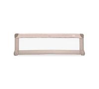 Asalvo Barrera de Cama Estrellas 150 cm Abatible y Plegable - Protección Anticaídas para Niños, con Correas de Seguridad, Bolsa de Transporte, Extra Alta y Portátil, Fácil Instalación - Beige