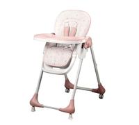 Asalvo CHEF Trona Bebé, Silla Alta hasta 36 Meses, Trona Evolutiva, Asiento Elevador, Silla Baja, Respaldo reclinable, Bandeja Extraíble, Forest Rosa
