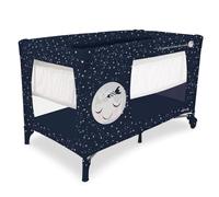 ASALVO Cuna de viaje 120x60 Smooth para bebé y niños de 0 a 15kg /2 EN 1, Cuna y Parque, Plegable en 30 segundos con Altura ajustable, Azul Moon