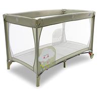 ASALVO Cuna de viaje 120x60 Speed para bebés y niños de 0 a 15kg /2 en 1: Cuna y Parque con ruedas, Plegado fácil en 30 segundos, Beige Nube