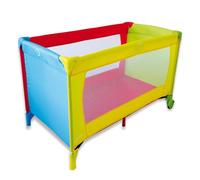 Asalvo BALEARES Cuna de Viaje, 0-3 Años (0-15 kg), Cuna de Viaje Ligera, Colchón, Bolsa de Transporte, Plegado Ultrarrápido Tipo Paraguas, Ludo II Multicolor