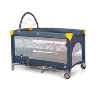 Asalvo Cuna de Viaje con Doble Altura y Puerta Lateral 120x60 cm - Desde Nacimiento hasta 15 kg - Plegado Compacto con Bolsa - Certificada en Europa - Complet Duo Perrito