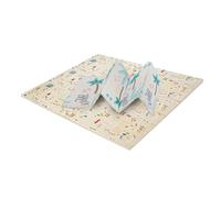 Asalvo FOLDING PLAYMAT Alfombra de Juegos Plegable XXL, Bebé, Infantil, Acolchada, Antideslizante, Antigolpe, Manta de Juegos 200 x 180cm, Colchoneta, Esterilla, Impermeable, Portátil, Animales-Ciudad