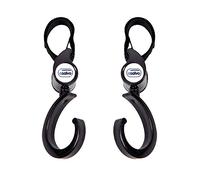 Asalvo - Ganchos universales para sillas y carros, color negro