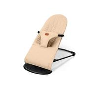 Asalvo Hamaca de Bebé Paradise - Elegante y Práctica Hamaquita con Textil Desenfudable y Arnés de Seguridad Gris