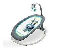 Asalvo Hamaca para Bebé Fold - Hamaquita Bebé con Música y Vibración Relajante, Arnés de Seguridad, Textil Desenfundable y Lavable Azul
