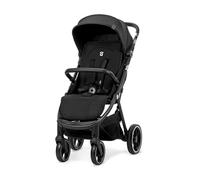 Asalvo KIBU Silla de Paseo, Carrito bebé, Carro para bebés, Confortable, Ultraligera, Segura, Capota con Ventana y Freno Trasero, Manejable, Plegado compacto, Carga Máxima 24 kg, Negro