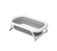 Asalvo LUCCA Bañera Plegable Bebé y Recién Nacido para Ducha, Baño Portátil para Niños, Diseño innovador, Muy Ligera 1,8 kg, Blanco